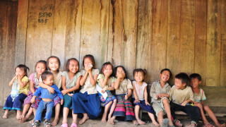 Hmong village children in LAOS