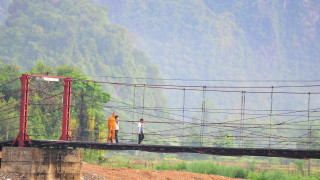 Namsong Bridge in Vang Vieng